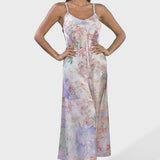 ABITO MIDI’ IN SATIN PATCHWORK
