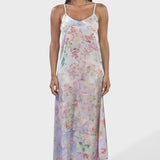 ABITO MIDI’ IN SATIN PATCHWORK