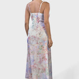 ABITO MIDI’ IN SATIN PATCHWORK
