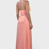 ABITO HALTER CON ROSA