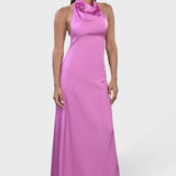 ABITO HALTER CON ROSA