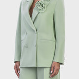 BLAZER DOPPIOPETTO CON ROSA