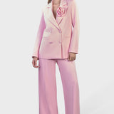 BLAZER DOPPIOPETTO CON ROSA