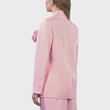 BLAZER DOPPIOPETTO CON ROSA