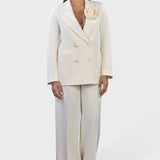 BLAZER DOPPIOPETTO CON ROSA
