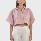 CAMICIA CROPPED A RIGHE