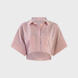 CAMICIA CROPPED A RIGHE