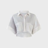 CAMICIA CROPPED A RIGHE