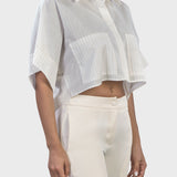 CAMICIA CROPPED A RIGHE