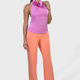 HALTER TOP WITH PINK