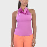 HALTER TOP WITH PINK