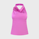 HALTER TOP WITH PINK