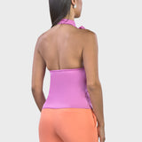 HALTER TOP WITH PINK