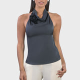 HALTER TOP WITH PINK
