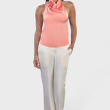 HALTER TOP WITH PINK