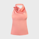 HALTER TOP WITH PINK
