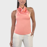 HALTER TOP WITH PINK