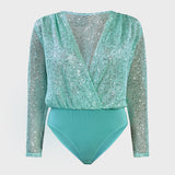 SEQUINED BODYSUIT