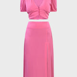 COORDINATED CREPE DE CHINE