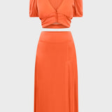 COORDINATED CREPE DE CHINE