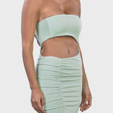 OFF-SHOULDER DRESS