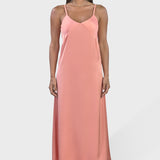 MIDI DRESS IN SATIN