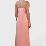 MIDI DRESS IN SATIN