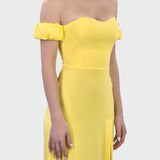 MIDI DRESS WITH SPLIT