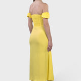 MIDI DRESS WITH SPLIT