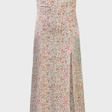 ROMANTIC MIDI DRESS WITH SPLIT