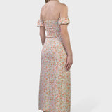ROMANTIC MIDI DRESS WITH SPLIT