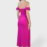MIDI DRESS WITH SPLIT