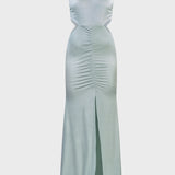 ABITO LUNGO CUT-OUT