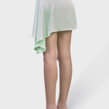 SATIN SKIRT WITH ROSE
