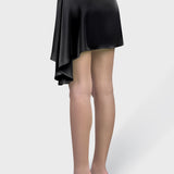 SATIN SKIRT WITH ROSE