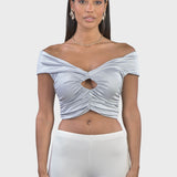 BOAT NECK CROP TOP