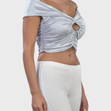 BOAT NECK CROP TOP