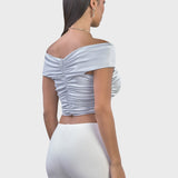 BOAT NECK CROP TOP