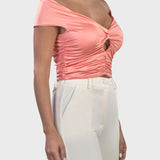 BOAT NECK CROP TOP