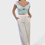 BOAT NECK CROP TOP