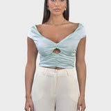 BOAT NECK CROP TOP