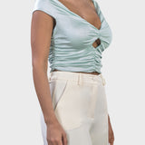 BOAT NECK CROP TOP