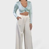 CROP TOP DETTAGLIO ROSA