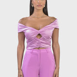 BOAT NECK CROP TOP