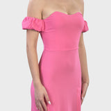 MIDI DRESS WITH SPLIT