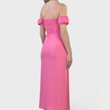 MIDI DRESS WITH SPLIT