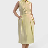 MIDI SKIRT WITH PLEATS