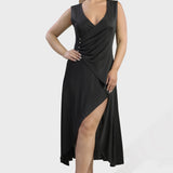 SHINE DRESS WITH DRAPING