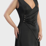 SHINE DRESS WITH DRAPING