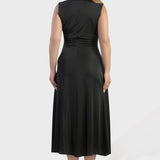 SHINE DRESS WITH DRAPING
